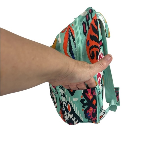 Vera Bradley Lighten Up Green Essential Backpack Pueblo Lighten Up Aztec School - Picture 4 of 15